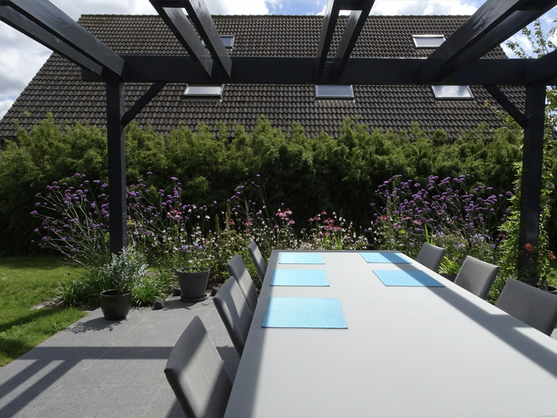 tuinarchitect residentiële tuin Jabbeke