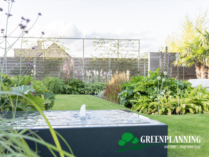 tuinarchitect realisatie residentiële tuin Oudenburg